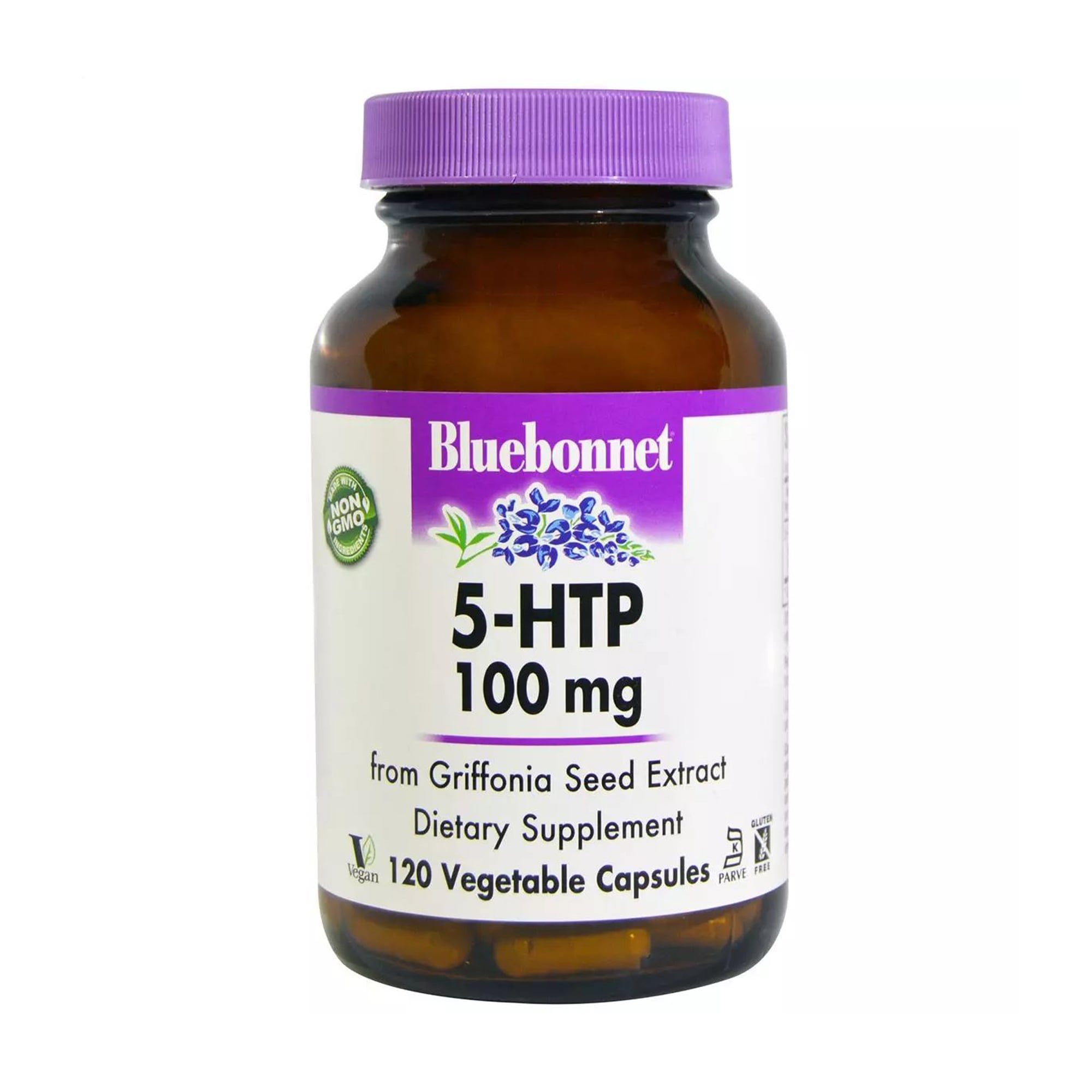 5-Гідрокситриптофан Bluebonnet Nutrition 5-HTP 100 мг, 120 капсул