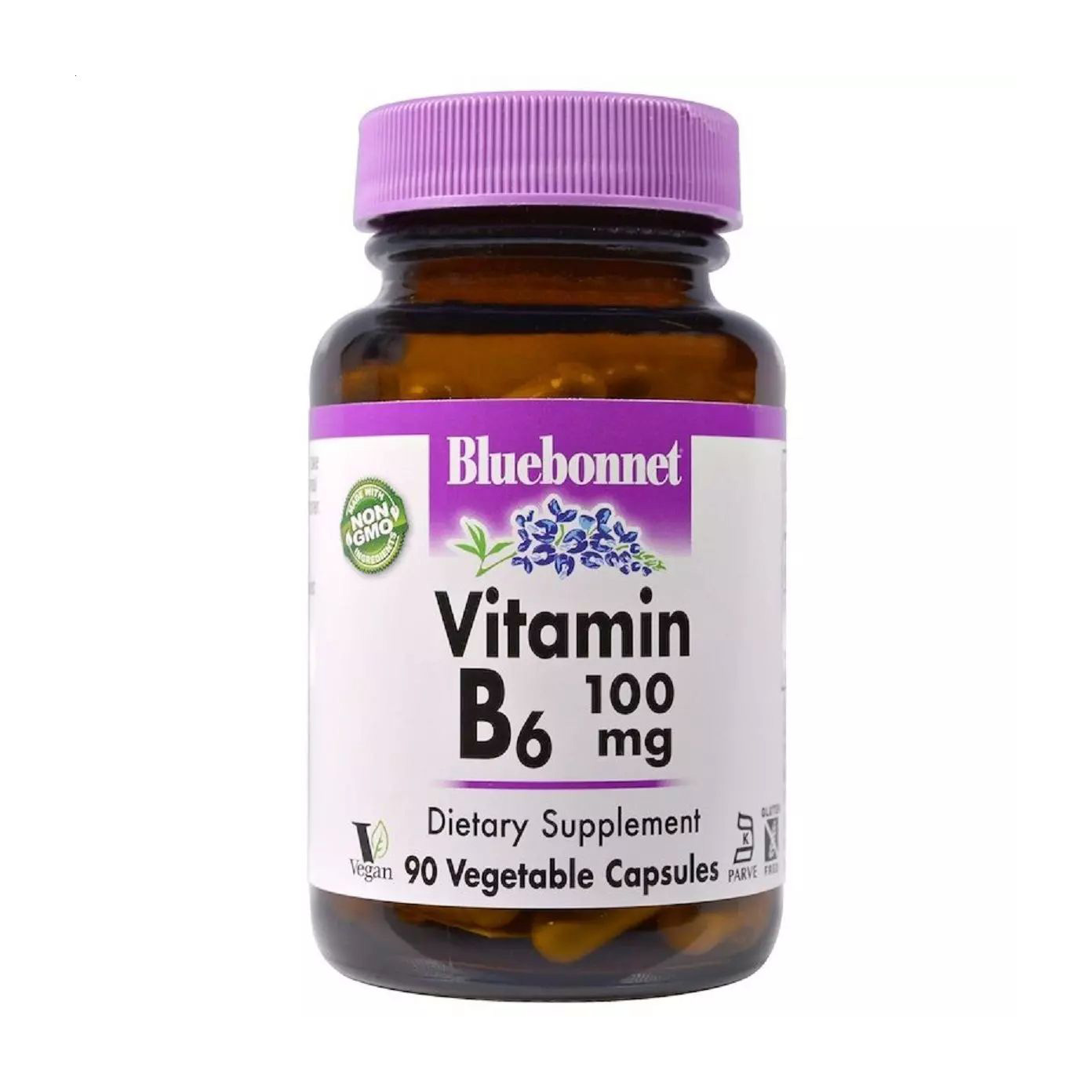 Вітамін B6 Bluebonnet Nutrition Vitamin B6, 100 мг, 90 капсул